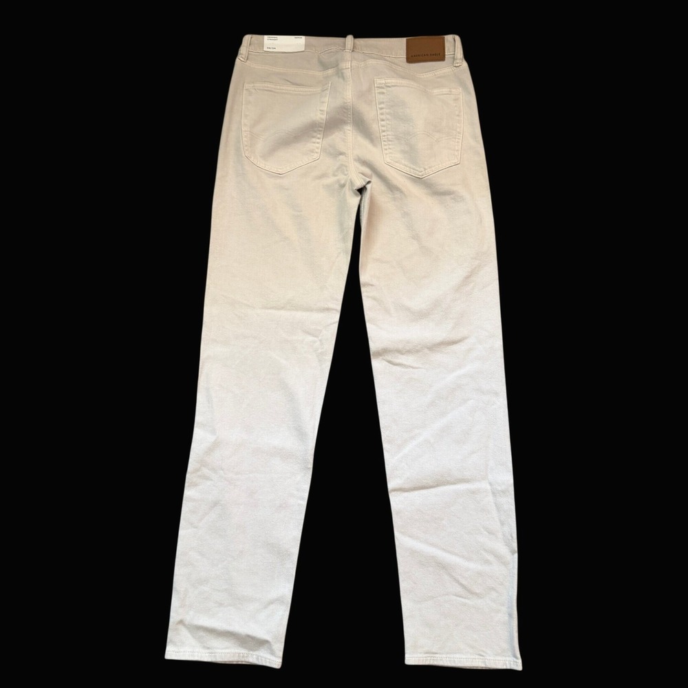 American Eagle Original Straight Jeans Mens 30x34 Gray NWT Easyflex 5056-106 - Picture 2 of 6